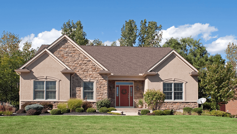Small single-family home exterior